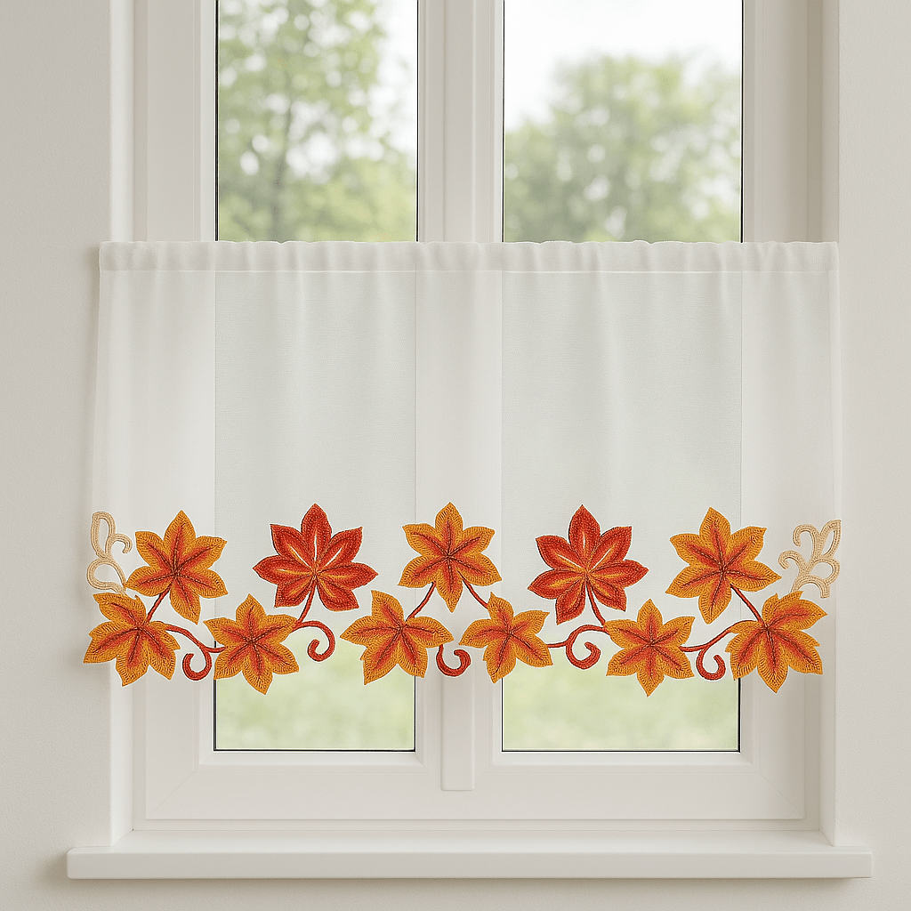 BPC Dekorativna zavjesa s jesenskim motivima – 120x30 cm