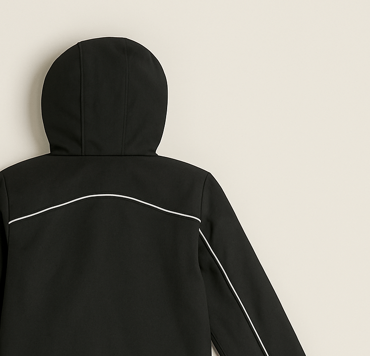 Dječija softshell jakna s kapuljačom i reflektirajućim detaljima