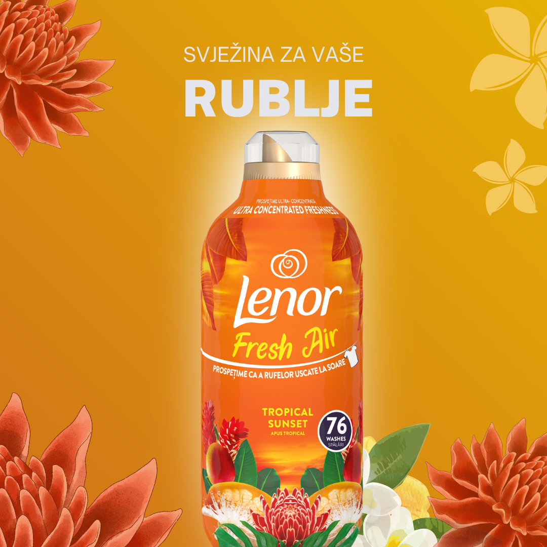 Lenor omekšivač Tropical Sun – 76 pranja, 1 064 ml