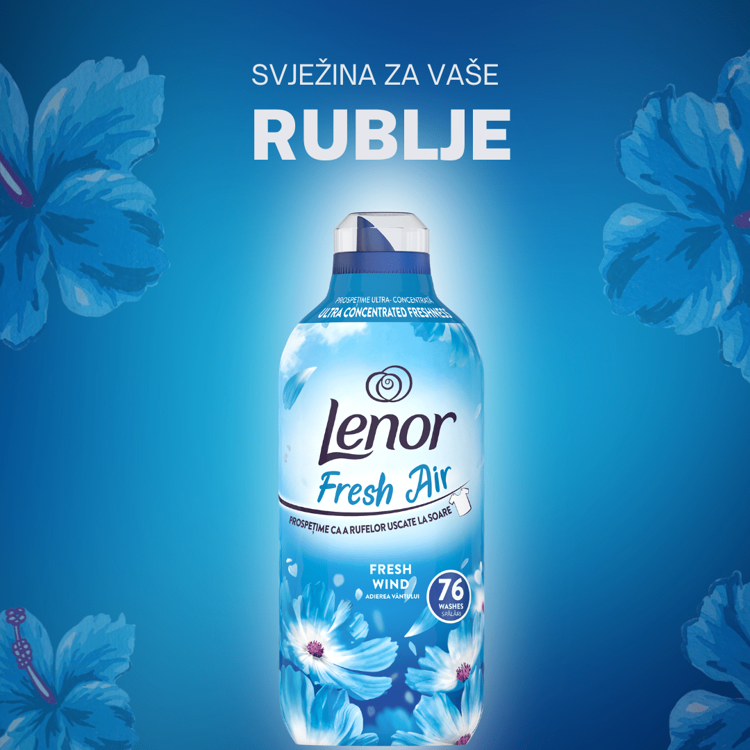 Lenor omekšivač Fresh Wind – 76 pranja, 1 064 ml
