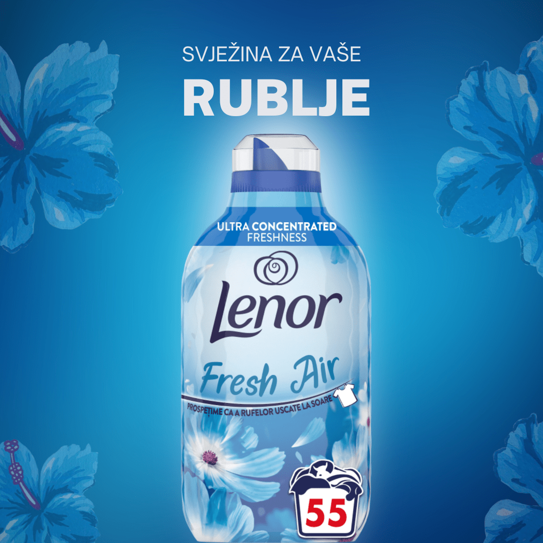 Lenor omekšivač Fresh Wind – 55 pranja, 770 ml