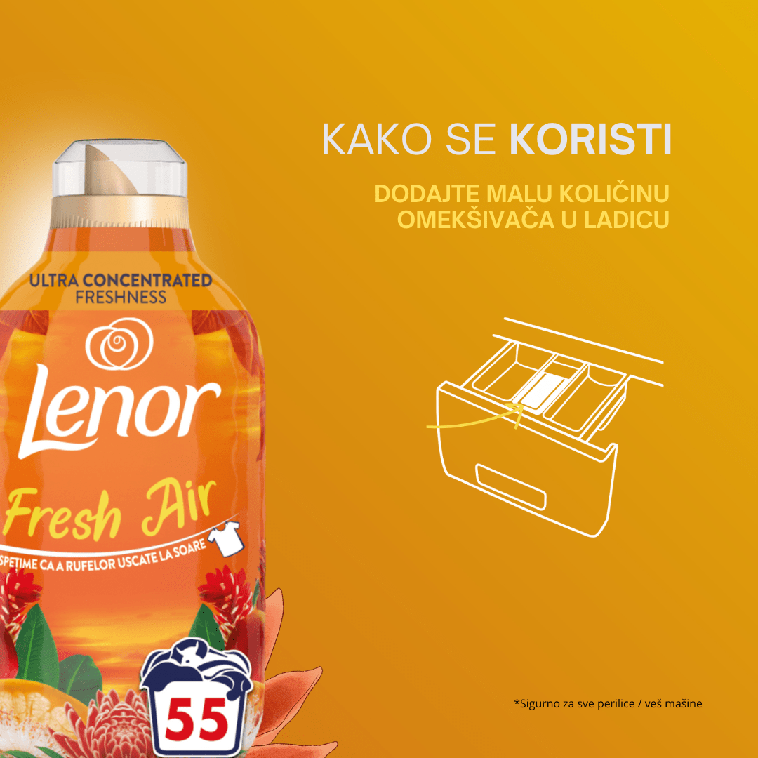 Lenor omekšivač Tropical Sun – 55 pranja, 770 ml