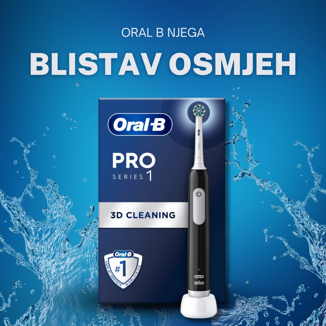 Oral B električna četkica za zube Pro 1 Black