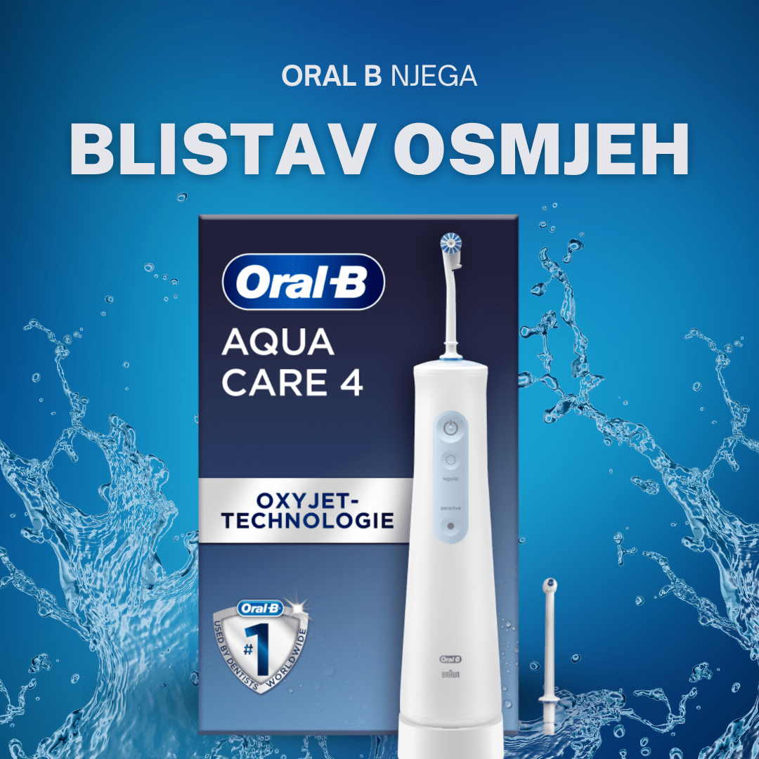 Oral B oralni tuš Oxyjet MDH20 Aqua Care 4 – dubinsko čišćenje i osvježenje