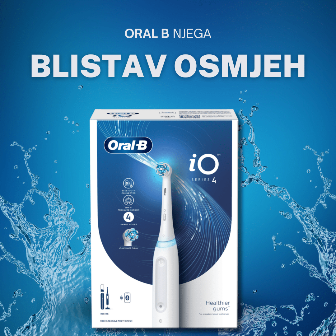 Oral B električna četkica za zube iO Series 4 White – elegantan dizajn i performanse