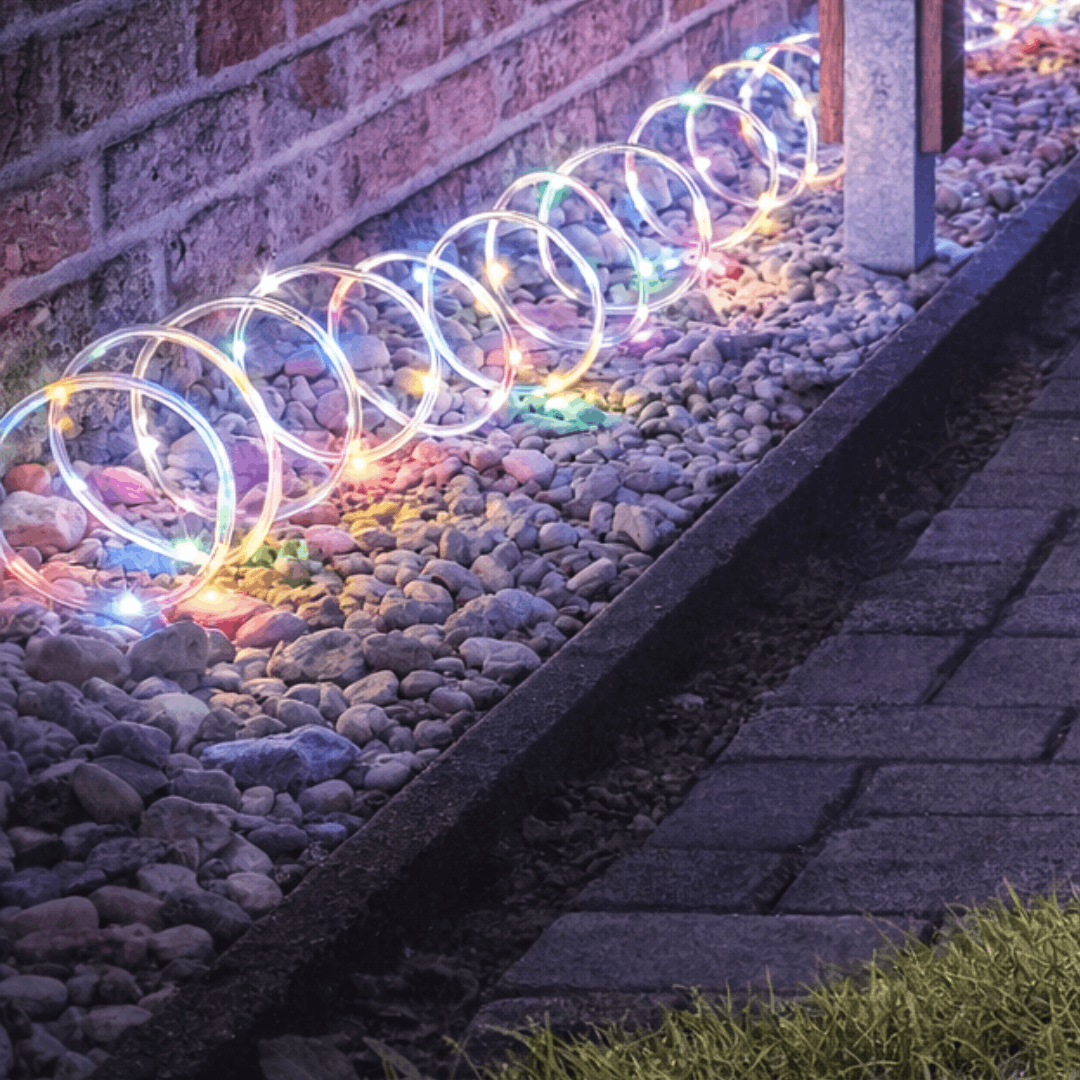 CASALUX LED svjetlosno crijevo na solarni panel 7,5 m (100 LED), multicolor, IP44