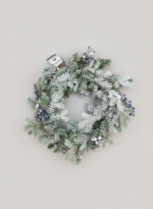 Everlands Snowy Wreath – snježni vijenac s bobicama 50 cm