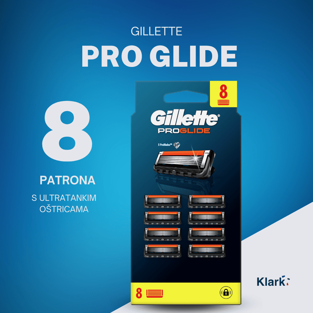 Gillette Fusion ProGlide patrone, 8-kom (pakovanje) – patrona s ultratankim oštricama