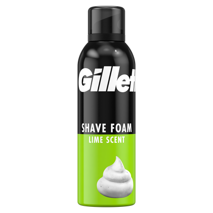 Gillette Pjena za brijanje Limun 200 ml – Citrus- omekšava dlake i štiti kožu