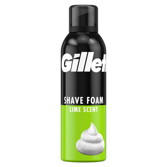 Gillette Pjena za brijanje Limun 200 ml – Citrus- omekšava dlake i štiti kožu