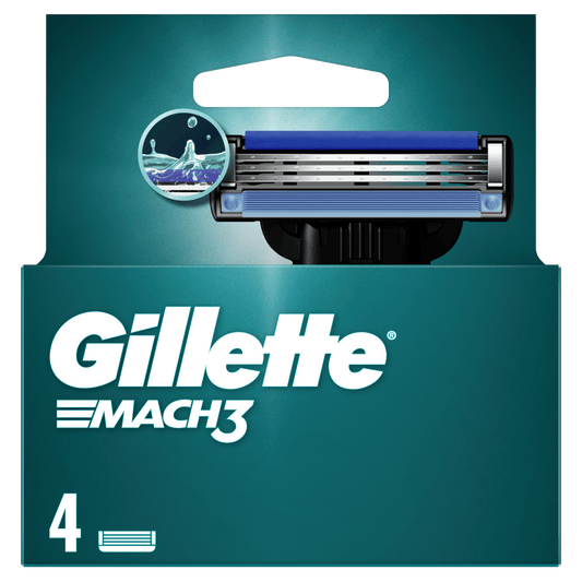 Gillette Mach3 4 Patrone – Ekonomično Pakiranje & Anti-Iritacija Lubrastrip