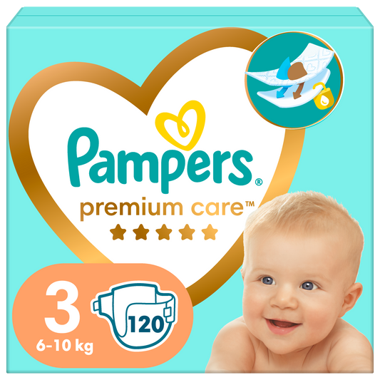 Pampers Premium Care pelene Mega Box Vel. 3 (Midi) – 120 kom