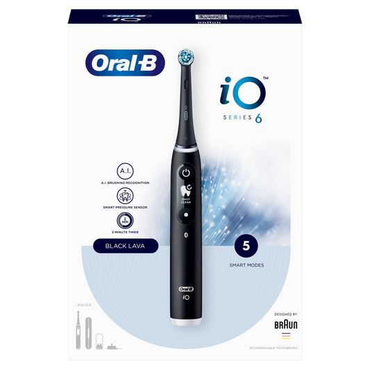 Oral B električna četkica za zube iO Series 6 Black Lava – moćno čišćenje sa stilom