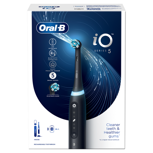 Oral B električna četkica za zube iO Series 5 Black – superiorna njega i osvježenje