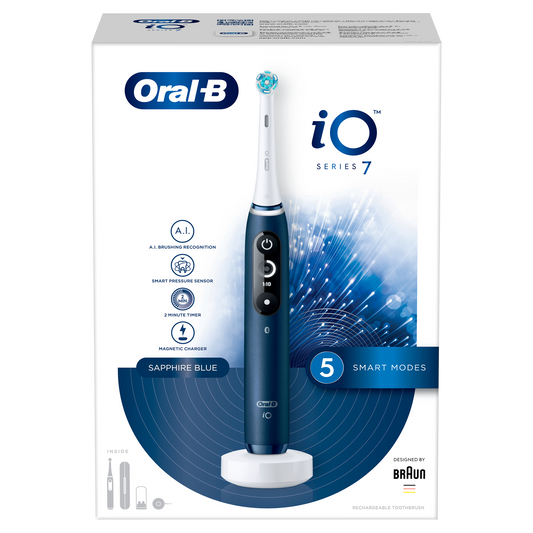 Oral B električna četkica za zube iO Series 7 Sapphire Blue – profesionalna njega zuba