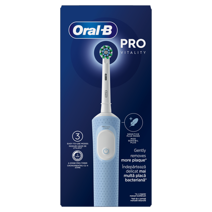 Oral B električna četkica za zube Vitality Pro Icy Blue HBOX – napredna zaštita i svježina