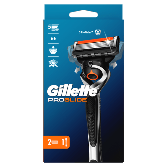 Gillette ProGlide FlexBall brijač + 2 patrone – prati konture