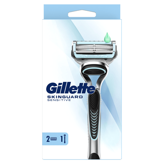 Gillette SkinGuard brijač + 2 patrone – minimalna iritacija za ultra osjetljivu kožu