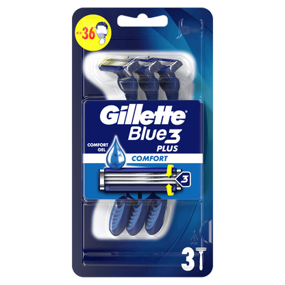 Gillette Blue 3 Plus brijači 3 kom – pivot glava