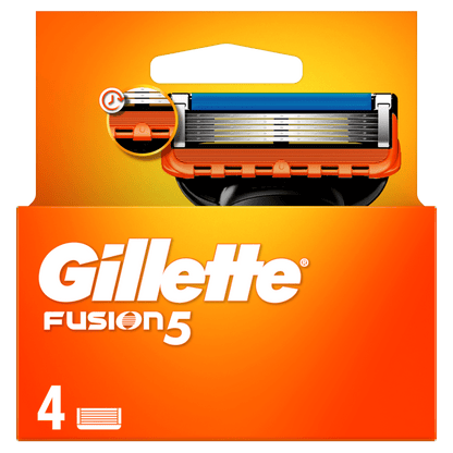Gillette Fusion zamjenske patrone, 4-kom (pakovanje) – dugotrajna glatka koža
