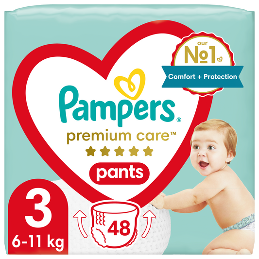 Pampers Premium Care pelene gaćice Veliko pakovanje Vel. 3 (Midi) – 48 kom