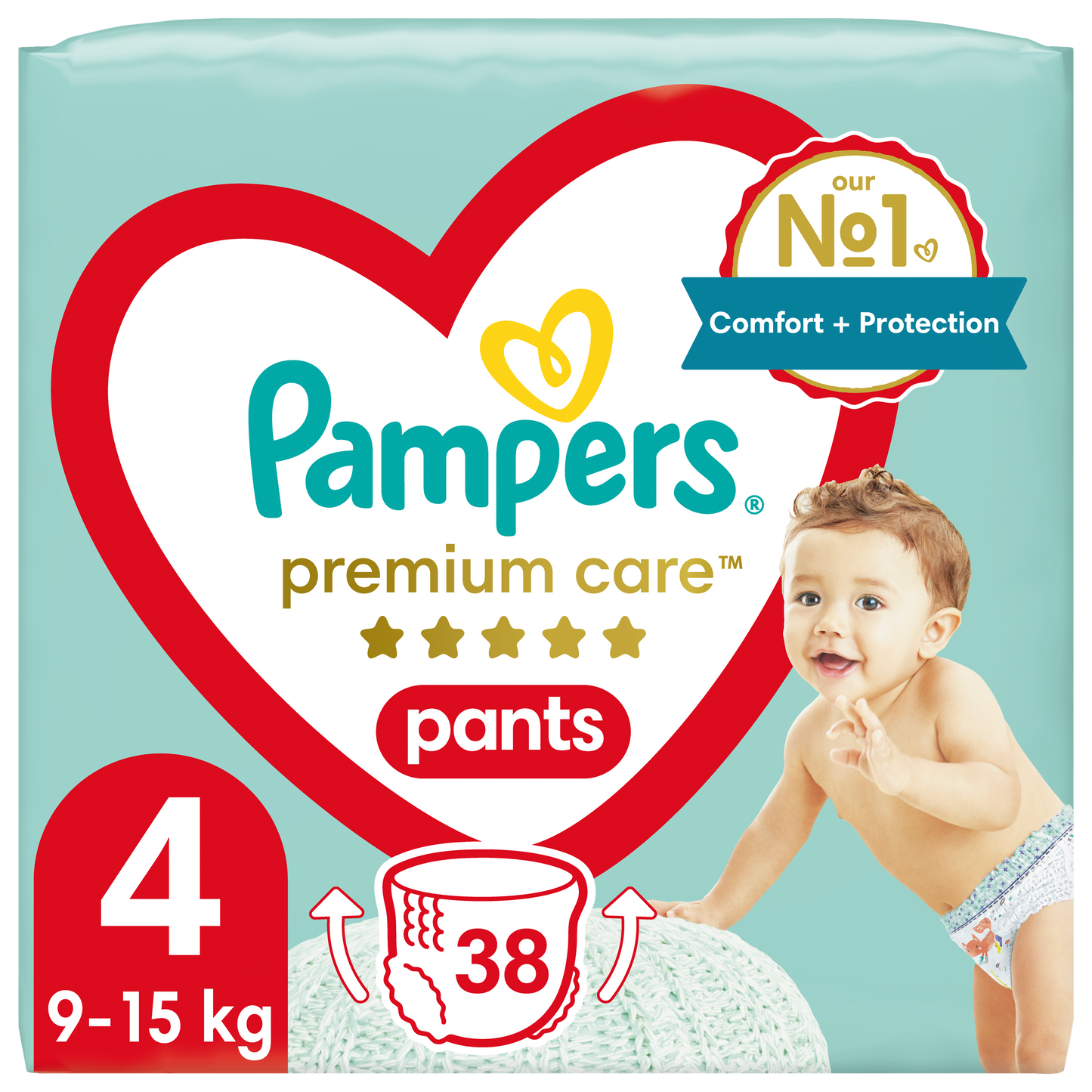 Pampers Premium Care pelene gaćice Veliko pakovanje Vel. 4 (Maxi) – 38 kom