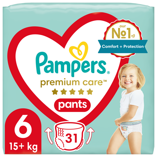 Pampers Premium Care pelene gaćice Veliko pakovanje Vel. 6 (Extra Large) – 31 kom