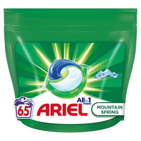 Ariel All-in-1 PODS Mountain Spring – 65 kapsula
