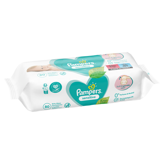Pampers vlažne maramice Sensitive – 80 kom