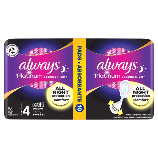 Always Platinum Night higijenski ulošci Vel. 4 – 10 kom