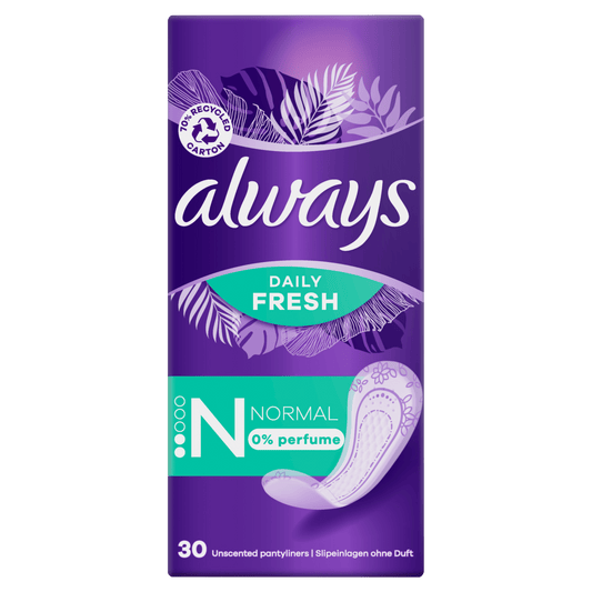 Always dnevni ulošci Daily Fresh 0 % Parfume – 30 kom