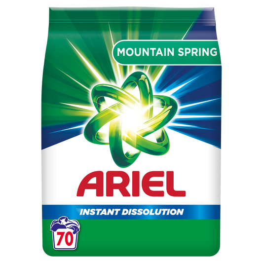 Ariel praškasti deterdžent Mountain Spring – 70 pranja, 5,25 kg