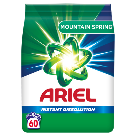 Ariel praškasti deterdžent Mountain Spring – 60 pranja, 4,5 kg