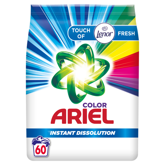 Ariel praškasti deterdžent Touch of Lenor Color – 60 pranja, 4,5 kg