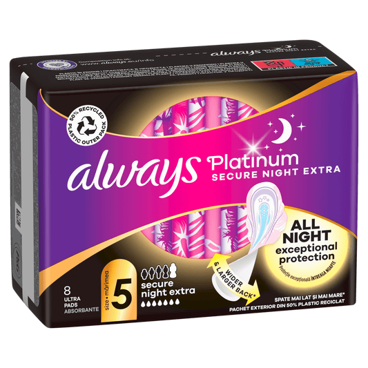 Always Platinum Night higijenski ulošci Vel. 5 – 8 kom