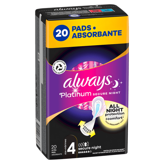 Always Platinum Night Quatro higijenski ulošci – 20 kom