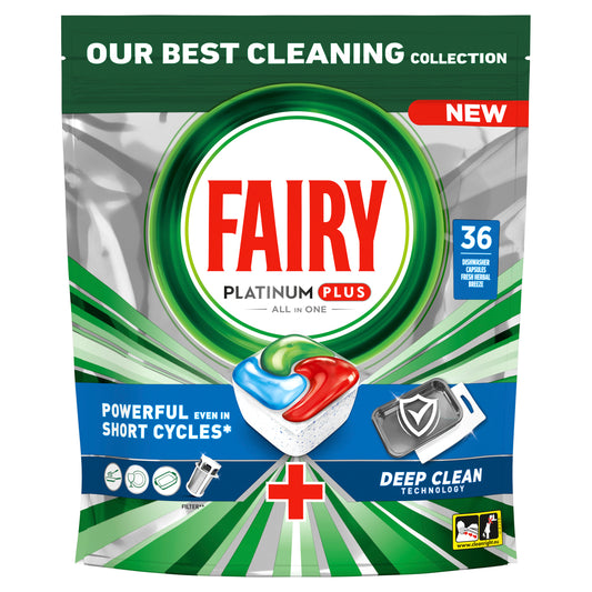 Fairy Platinum Plus Deep Clean tablete za perilicu posuđa – 36 komada