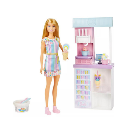 Barbie Prodavnica Sladoleda set s lutkom i dodacima