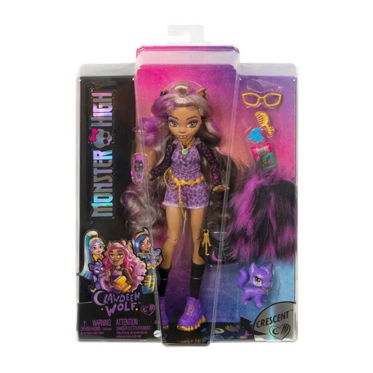Monster High Clawdeen Wolf lutka – set s dodacima i ljubimcem Crescent