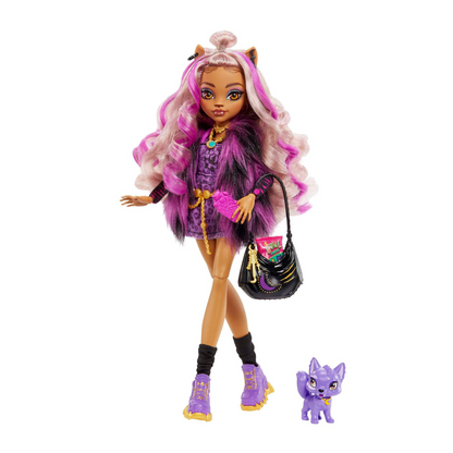 Monster High Clawdeen Wolf lutka – set s dodacima i ljubimcem Crescent
