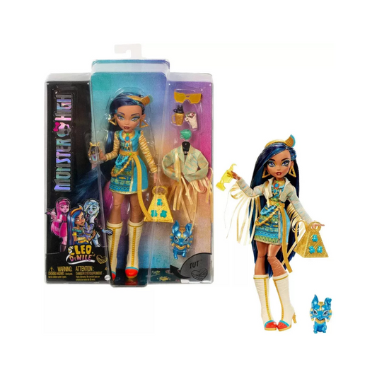 Monster High Cleo De Nile lutka – set s dodacima i ljubimcem Tut