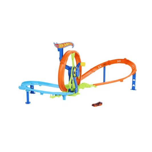 Hot Wheels Stunt Tracks Rapid Launch & Loop set – staza sa lanserom i autićem