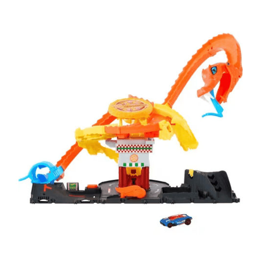 Hot Wheels City Pizza Slam Kobra zmija – set sa pizzom i kobra čudovištem