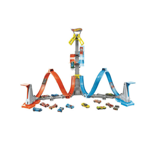 Hot Wheels Loop & Launch – Stunt staza s dvostrukim petljama i lansiranjem auta