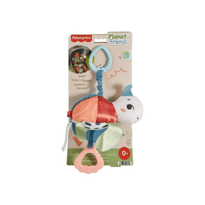 Fisher-Price Planet Friends zvečka kornjača – Mekana edukativna igračka za bebe 0+