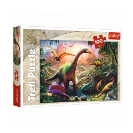 Trefl Puzzle Dinosauri 100 dijelova – slagalica za djecu 5+