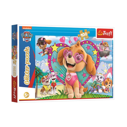 Trefl Puzzle Paw Patrol Glitter 100 dijelova – slagalica za djecu 5+