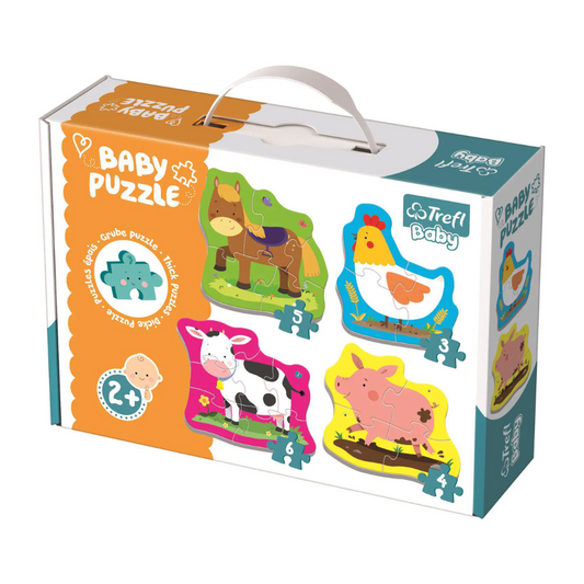 Trefl Baby Puzzle Farma životinje – slagalica za djecu 2+