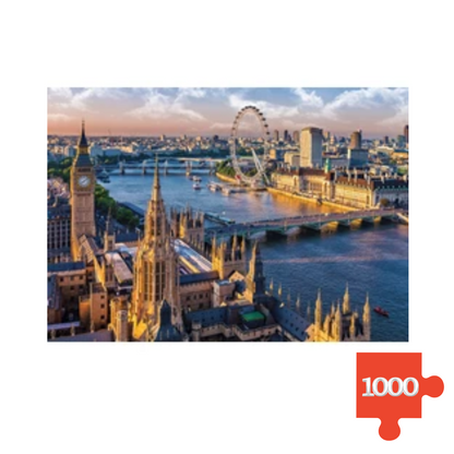 Trefl Puzzle London Big Ben i London Eye 1000 dijelova – slagalica za odrasle i tinejdžere