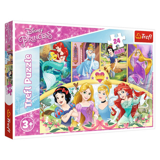 Trefl Puzzle Disney Princeze 24 MAXI dijela – slagalica za djecu 3+